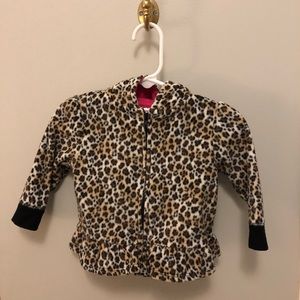 Toddlers Cheetah Print Zip Up jacket